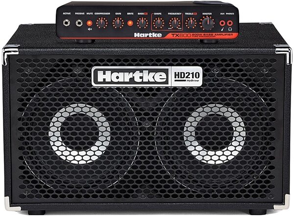 Hartke TX600 Bass Head with HD210 Bass Cabinet Half Stack Pack, Main