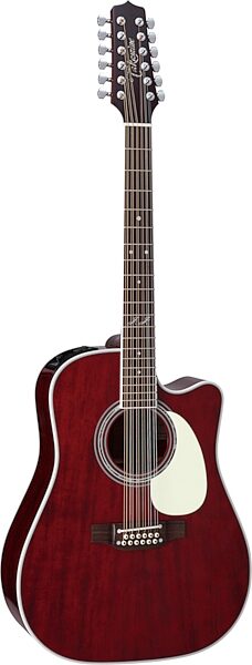 Takamine John Jorgenson Acoustic-Electric Guitar, 12-String (with Case), Gloss Stain, Action Position Back