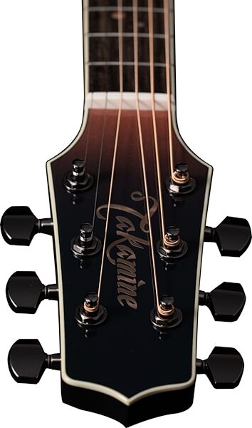 Takamine Limited Edition 2024 Acoustic-Electric Guitar (with Case), Penumbra Blue, Action Position Back
