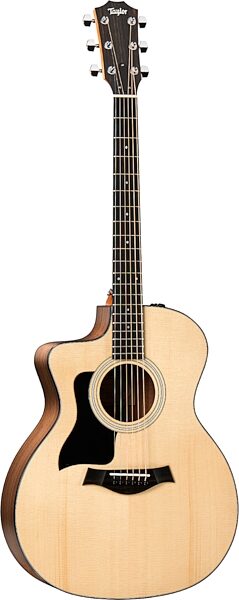 Taylor 114ce Grand Auditorium Acoustic-Electric Guitar, Left-Handed (with Gig Bag), Action Position Front
