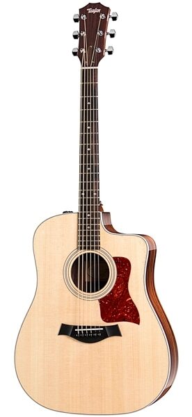 Taylor 210ce Deluxe Cutaway Acoustic-Electric Guitar (with Case), Natural