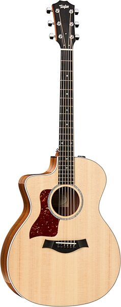 Taylor 214ce Deluxe Grand Auditorium Acoustic-Electric Guitar, Left-Handed (with Case), Action Position Front