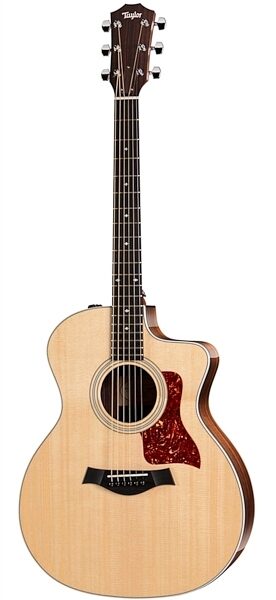 Taylor 214ce Deluxe Grand Auditorium Acoustic-Electric Guitar (with Case), Natural
