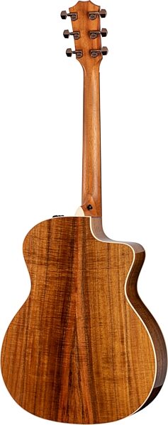 Taylor 214ce Koa Deluxe Grand Auditorium Acoustic-Electric Guitar, Left-Handed (with Case), Action Position Back