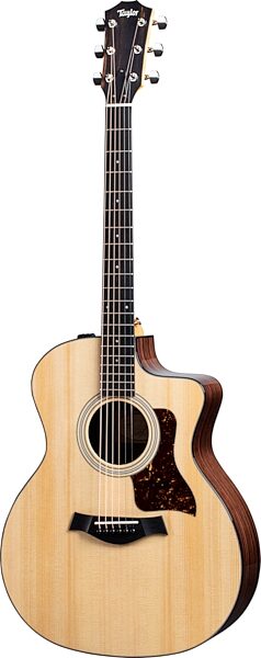 Taylor 214ce Plus Grand Auditorium Rosewood Acoustic-Electric Guitar (with Soft Case), Action Position Front