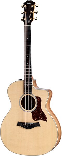Taylor 214ce Deluxe Grand Auditorium Acoustic-Electric Guitar (with Case), Action Position Front
