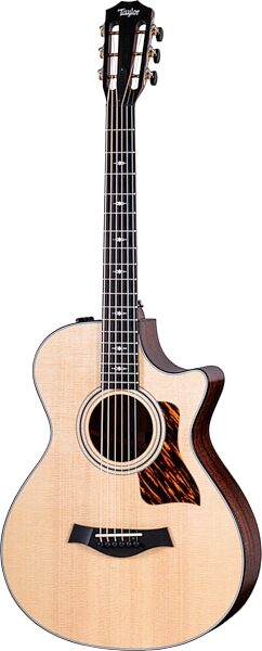 Taylor 312ce-v2 12-Fret Grand Concert Acoustic-Electric Guitar (with Case), Action Position Back