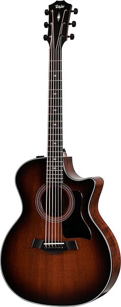 Taylor 324ce Grand Auditorium Acoustic-Electric Guitar (with Case), Action Position Front