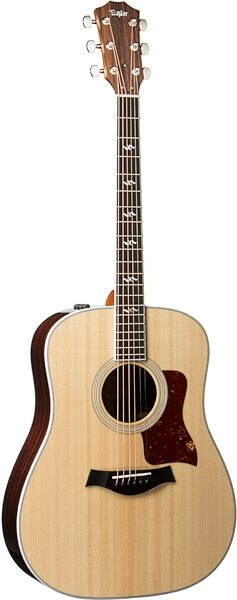 Taylor 410e-R Dreadnought Acoustic-Electric Guitar (with Case), Action Position Front