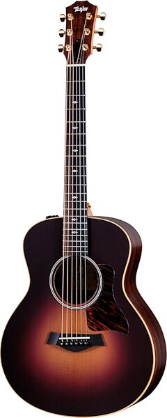 Taylor 50th Anniversary GS Mini-e Rosewood SB LTD Acoustic-Electric Guitar (with Gig Bag), Rosewood Sunburst, Action Position Back