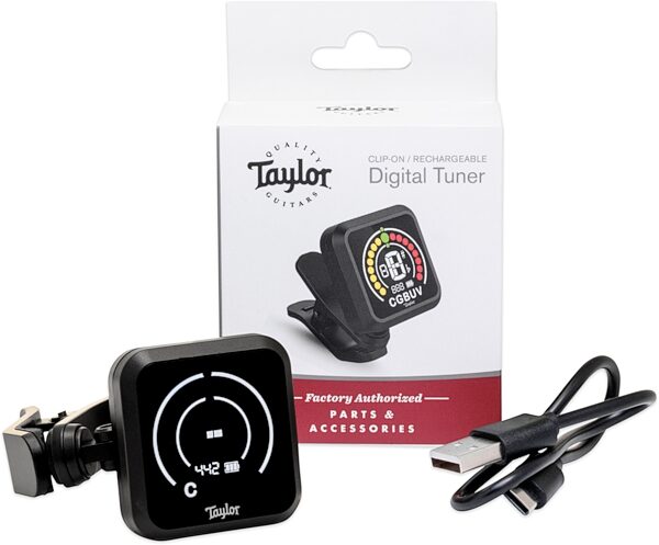 Taylor 1203 Rechargeable Digital Tuner, New, Action Position Back