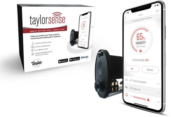 Taylor TaylorSense Guitar Health Monitoring System, Warehouse Resealed, Action Position Back