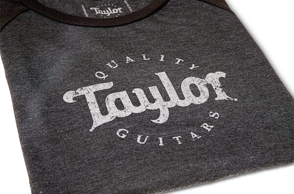 Taylor Ladies Baseball T-Shirt, Black/Black Frost, XL, Action Position Back