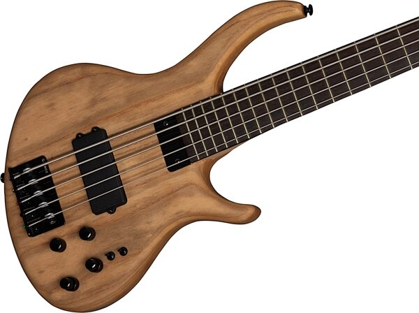 Tobias Growler V Electric Bass, 5-String (with Gig Bag), Satin Natural, Action Position Back