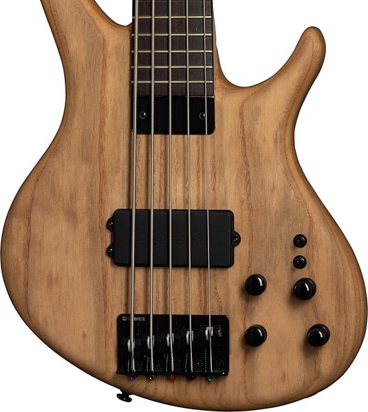 Tobias Growler V Electric Bass, 5-String (with Gig Bag), Satin Natural, Action Position Back