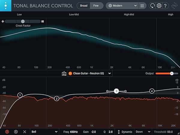 iZotope Tonal Balance Bundle Software with Melodyne 4 Essential, Tonal Balance Control