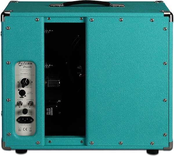 Tone King Falcon Grande Guitar Combo Amplifier (20 Watts, 1x12"), Turquoise, 20 Watts, Action Position Back