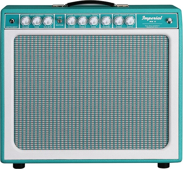 Tone King Imperial MkII Guitar Combo Amplifier (20 Watts, 1x12"), Turquoise, Warehouse Resealed, Action Position Back