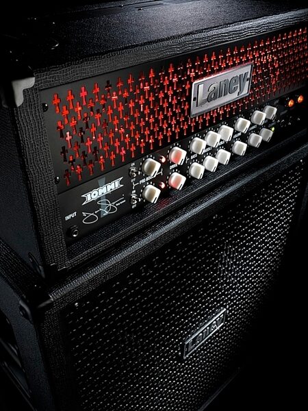 Laney TI100 Tony Iommi Signature Guitar Amplifier Head, Lit Up with Optional Cabinet
