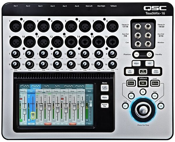 QSC TouchMix-16 Compact Digital Mixer, New, Main