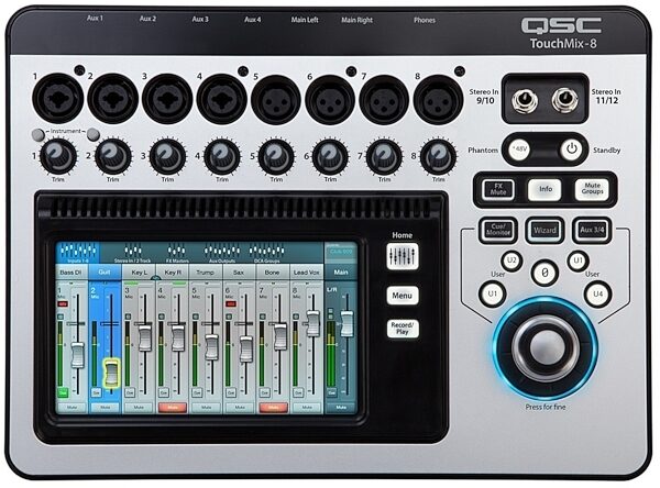 QSC TouchMix-8 Compact Digital Mixer, New, Main