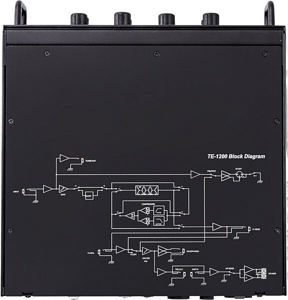 Trace Elliot TE 1200 Bass Amplifier Head (1200 Watts), New, Action Position Back