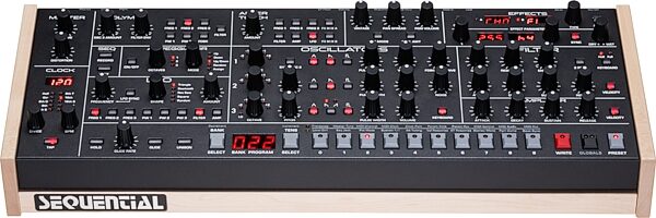 Sequential Trigon-6 Desktop Analog Synthesizer, New, Action Position Back
