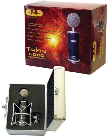 CAD Trion 6000 Multi-Pattern Studio Condenser Microphone, With Case and Box