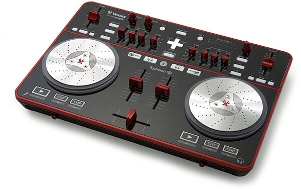 Vestax Typhoon DJ USB MIDI Controller, Angle