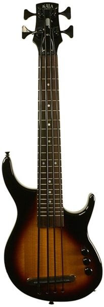 Kala U-BASS 4FS Electric Bass (with Bag), 3-Tone Sunburst