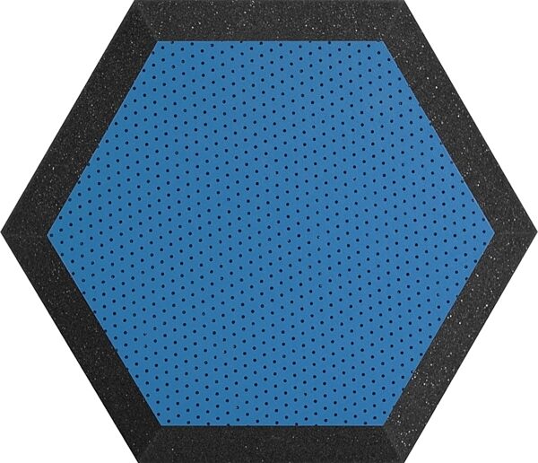 Ultimate Acoustics Hexagonal Foam Wall Panel (Pair), Blue