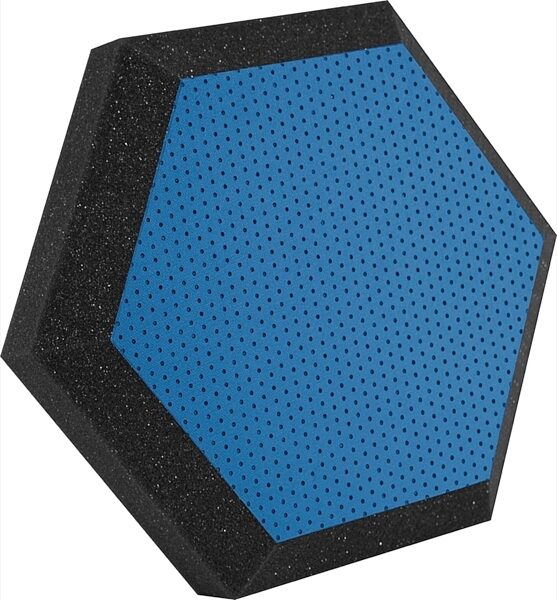 Ultimate Acoustics Hexagonal Foam Wall Panel (Pair), Blue 1