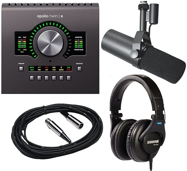 Universal Audio Apollo Twin X Duo + Shure SM7B Bundle, Main