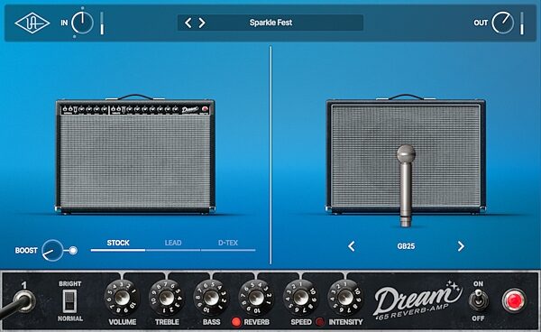 Universal Audio UAD Dream '65 Reverb-Amp Plug-in Software, Digital Download, Action Position Back