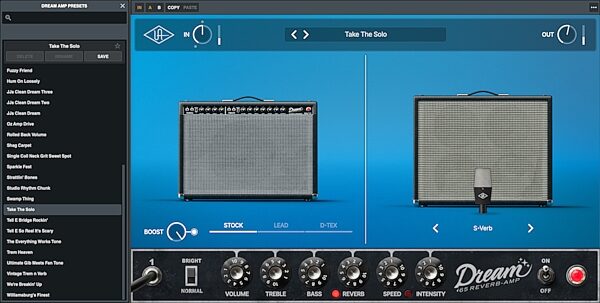 Universal Audio UAD Dream '65 Reverb-Amp Plug-in Software, Digital Download, Action Position Back