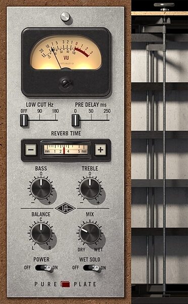 Universal Audio UAD Pure Plate Reverb Plug-in Software, Digital Download, Action Position Back