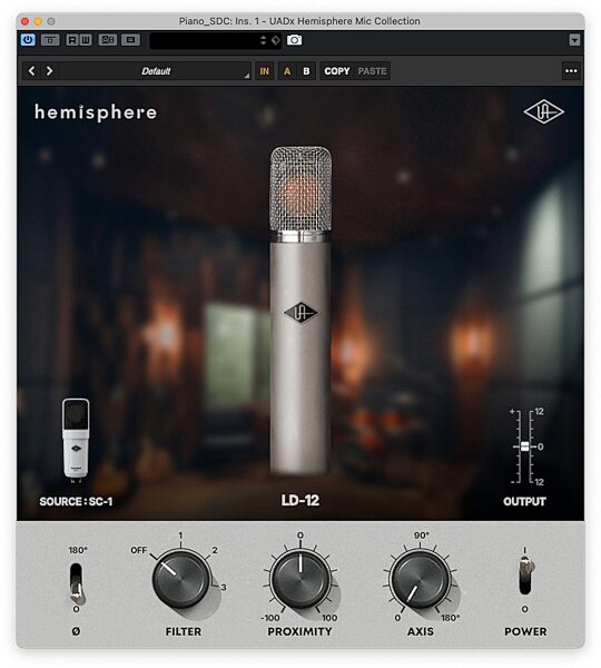 Universal Audio SC-1 Standard Condenser Microphone with Hemisphere Mic Modeling Plug-in, New, Software