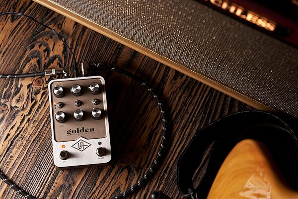 Universal Audio Golden Reverberator Pedal, New, Action Position Back