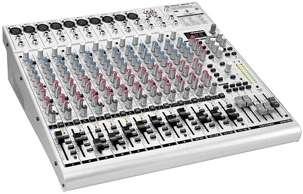 Behringer UB2442FX Pro 24 Input Mixer with FX, Left Angle