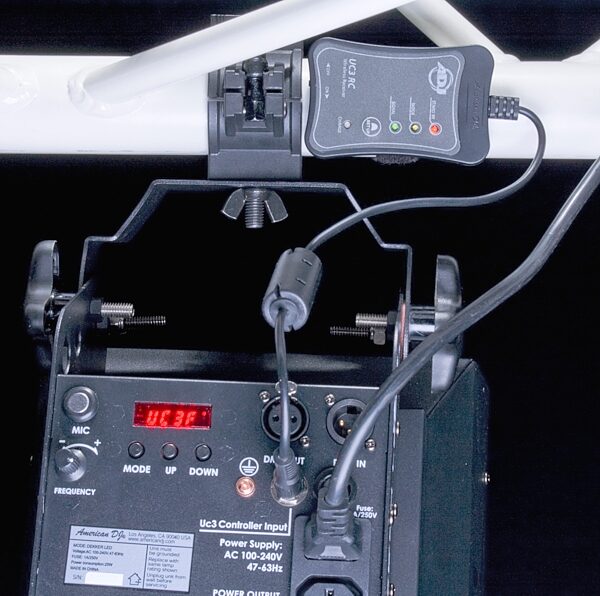 American DJ UC3 Lighting Remote Control System, In Use