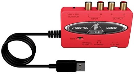 Behringer U-Control UCA222 USB Audio Interface, Front