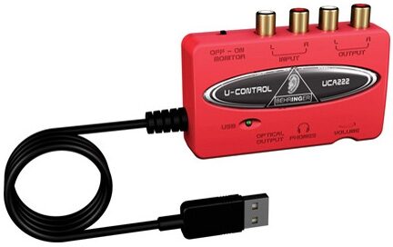 Behringer U-Control UCA222 USB Audio Interface, Angle