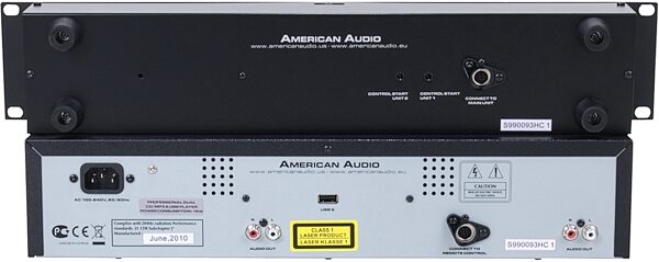 American Audio UCD200 Dual CD and MP3 Player, Rear