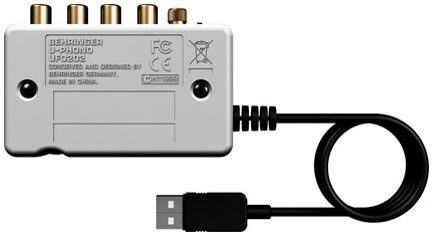 Behringer U-Phono UFO202 USB Audio Interface, Rear