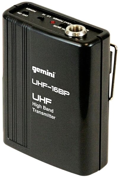 Gemini UHF116HL Headset and Lavalier Wireless Microphone System, Transmitter