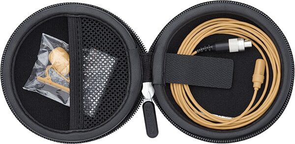 Shure UL4 UniPlex Cardioid Omnidirectional Lavalier Microphone, Tan, UL4T/C-LMC3-A, LEMO Connector, Action Position Back