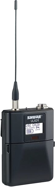 Shure ULXD1 Digital Wireless Bodypack Transmitter, G50, Angle