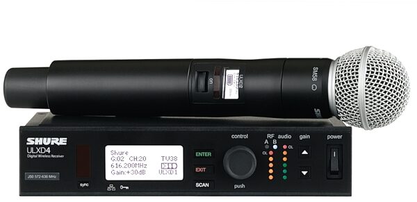 Shure ULXD24/SM58 Digital Wireless SM58 Handheld Microphone System, Main
