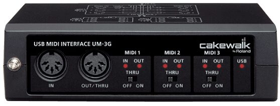 Cakewalk UM-3G 3x3 USB MIDI Interface, Front