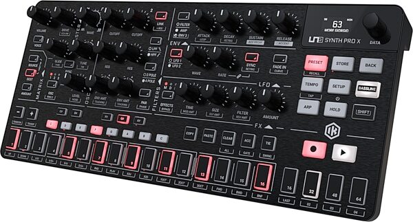 IK Multimedia UNO Synth PRO X Desktop Analog Synth, Warehouse Resealed, Action Position Back
